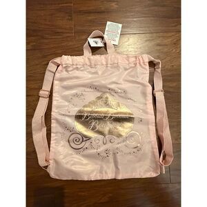 NWT Disney Bibbidi Bobbidi Boutique Pink Drawstring Backpack Bag Kids